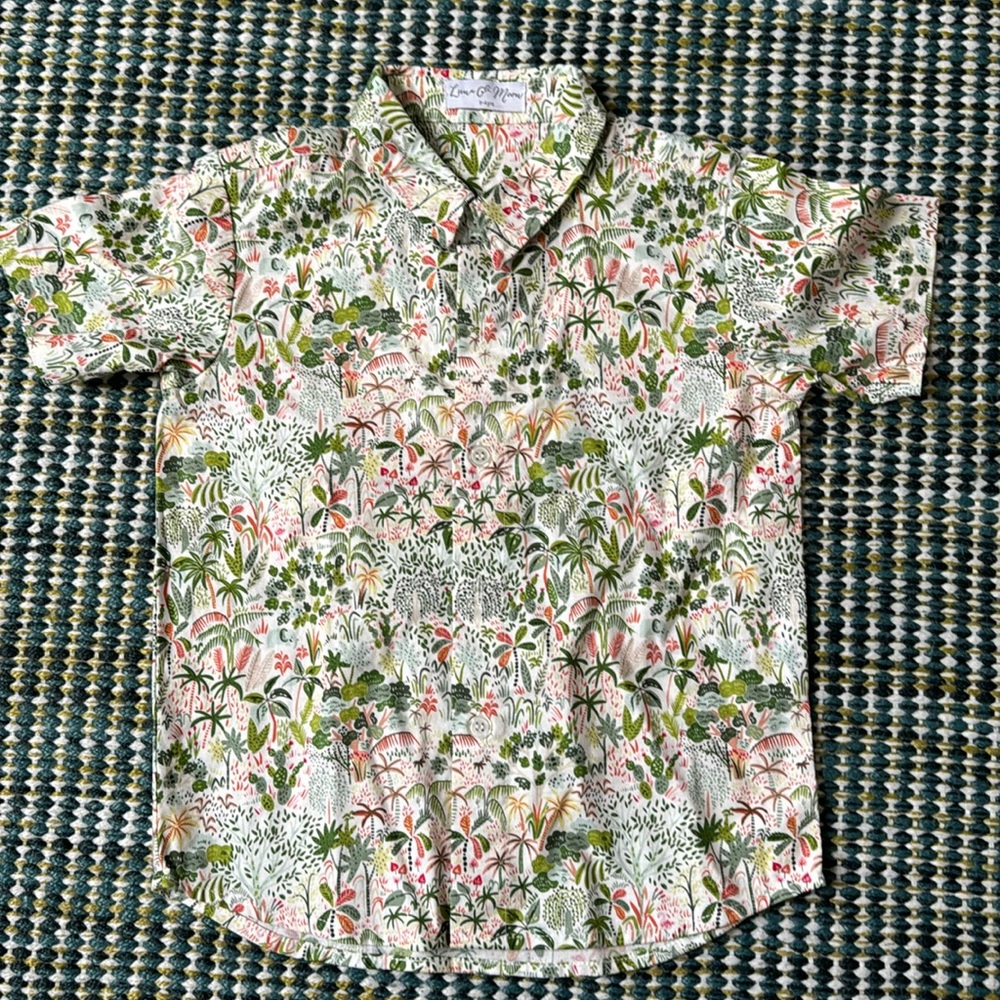 Luna & Moon kids boys button down shirt, size 3-4